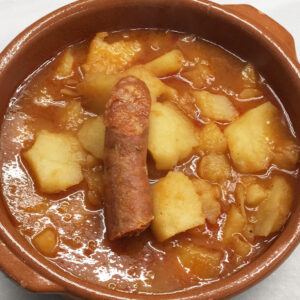 patatas con chorizo